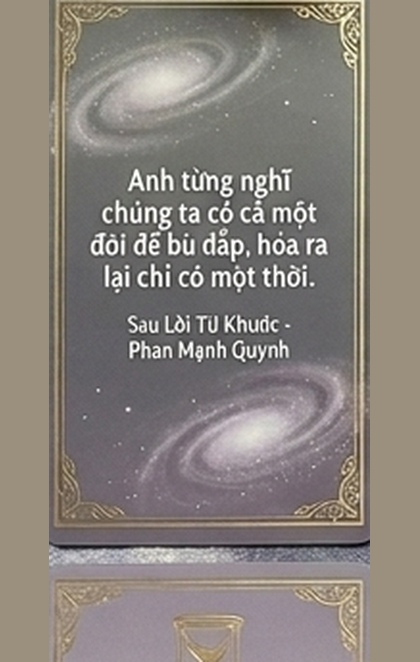 49. Anh từng nghĩ chúng ta có cả một đời để bù đ…