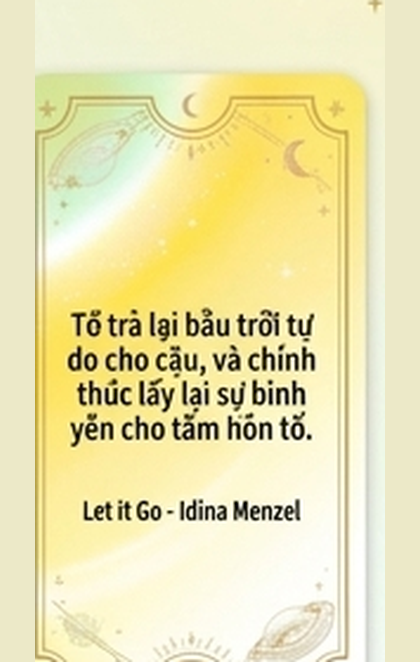 66. Tớ trả lại bầu trời tự do cho cậu, và chính …