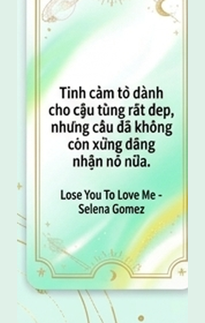 67. Tình cảm tớ dành cho cậu từng rất đẹp, nhưng…