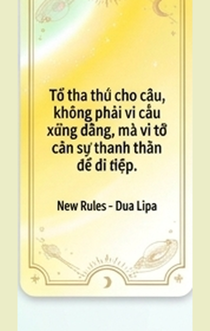 69. Tớ tha thứ cho cậu, không phải vì cậu xứng đ…